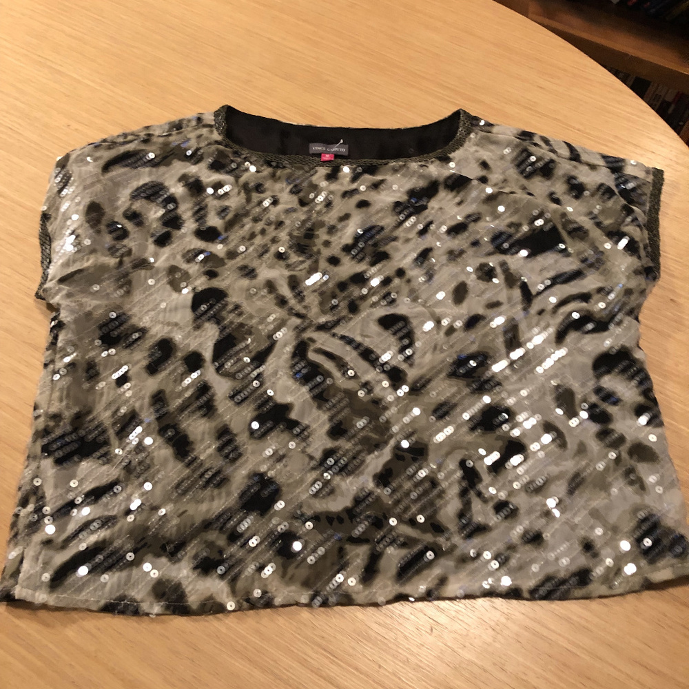 Vince Camuto Sequin Top, Size M